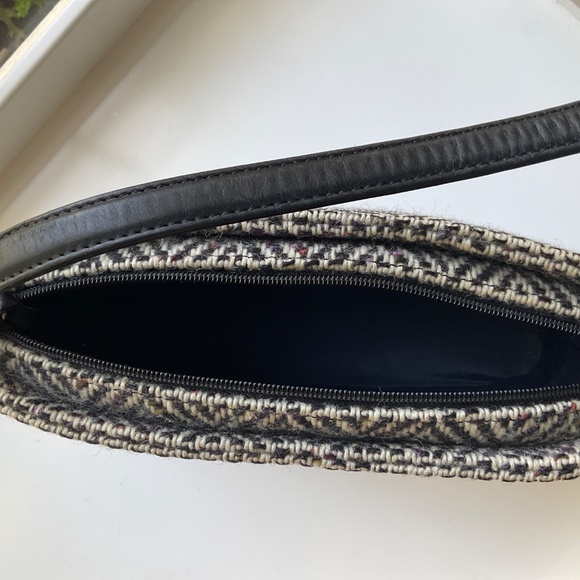 Vintage Kate Spade Wool Herringbone Tweed Handbag - Picture 3 of 8